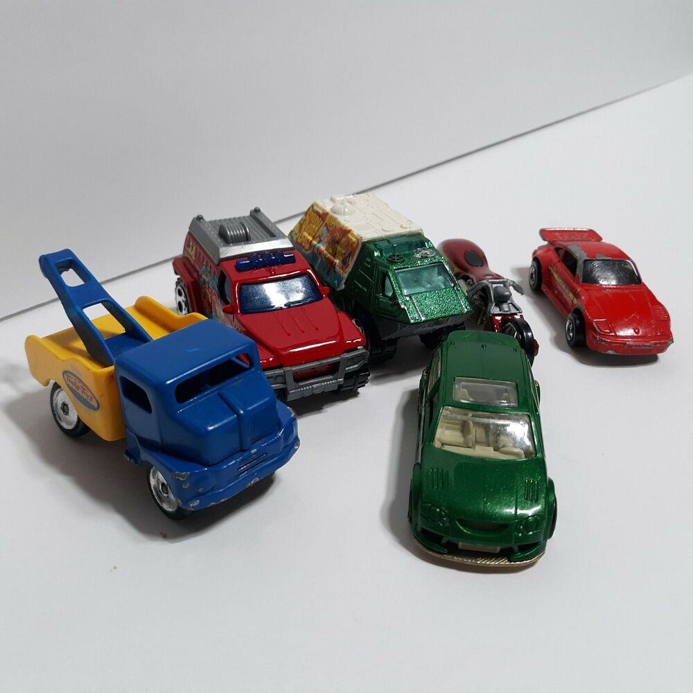 Lot of 6 Hot Wheels Matchbox Maisto Cars trucks motorcycles scooby doo racing